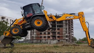 Warning!!! ⚠ Learn How To Do This Trick Safely! JCB 3CX Contractor