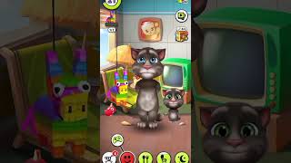 توم المتكلم يرقص على أغنية يالولو يالولو  في نونو🤣😂 #cat #talkingtom #shorts