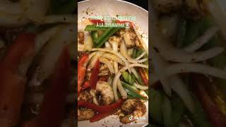 Shrimp & Chicken Fajitas a la Shawarma