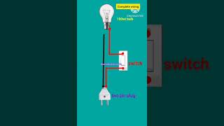 100watt bulb connection with switch easy #way# 3d ##animation## youtube ##shorts ##