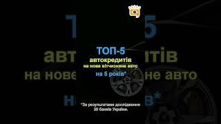 🚘 ТОП-5 автокредитів на покупку нового вітчизняного авто на 5 років*