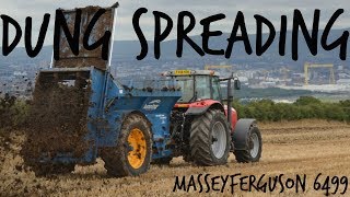 Spreading Dung With Massey Ferguson 6499