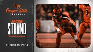 Oregon State Football Interview: Jacob Strand (8/19/24)