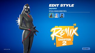 Chaos Director Skin - Fortnite New Chapter 2 Remix Battle Pass! Gameplay