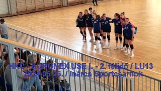 HKC - EURONOVEX USE I. - 2. félidő / LU13 / 2024.05.26. / Inárcs Sportcsarnok