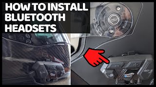 HOW TO INSTALL BLUETOOTH HEADSETS ON A MOTORCYCLE HELMET