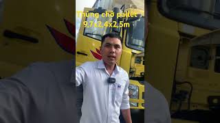 Dongfeng Chở Pallet Thùng 60 Khối 9,7x2,4x2,5 | Nguyên 0333 198 575