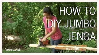 DIY Jumbo Outdoor Jenga (Makeful)