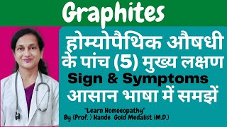 Graphites Homoeopathic Medicine Explained By Dr. Hande |Five Main Symptoms |  B.H.M.S.| Skin disease