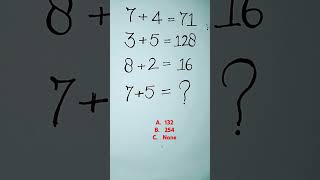 Mathematics puzzle | Verbal Reasoning | Number puzzle #puzzle #logicpuzzles #youtubeshorts