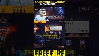 TOP 3 😳? HUMBLE YOUTUBERS ☠️ ANGRY MOVEMENT #trending #freefire #viral#youtube