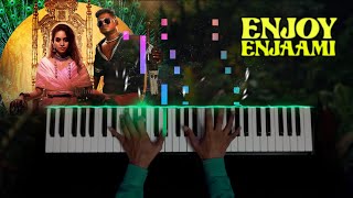 Enjoy Enjaami Song Piano Tutorial | Epic Drum Mix | Piano Cover by MD Shahul