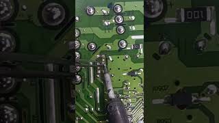 soldering components using soldering iron easy #electronics #solder