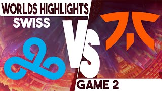 C9 vs FNC Game 2 Highlights | SwissStage | Worlds 2023 | Cloud 9 vs Fnatic