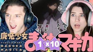 Puella Magi Madoka Magica 1x10: " I Won't Rely On Anyone Anymore" // Reaction (better captions)