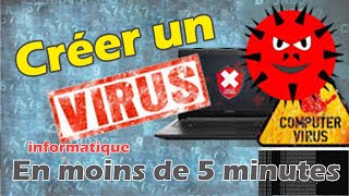 Comment créer un virus informatique en moins de 05 minutes