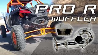 RZR Pro R FULL 3" Slip On, Sport Muffler ~ Exhaust Sounds AMAZING !