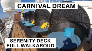 Carnival Dream Serenity Deck Full Walkaroud