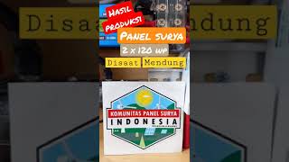 Produksi panel surya disaat cuaca mendung. #shorts