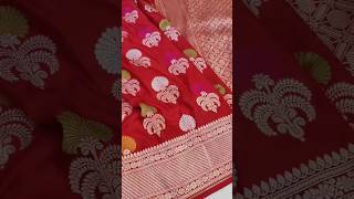 Pure Banarasi Katan Silk Saree Handloom Made 7524931212 #shorts #youtubeshorts