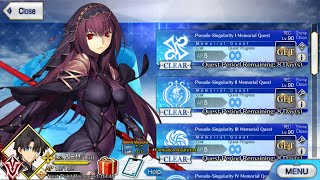 [NA] Anniversary Memorial Quest Rush - Min turn and Solo (Scathach/Dantes)