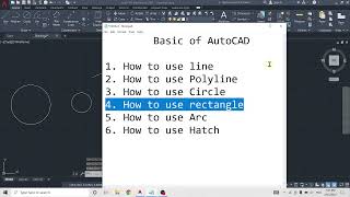 Lesson 02 basic tutorial of AutoCAD for beginner