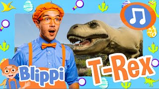 Dinosaur Boogie Song | Blippi | Dance Party Songs 2024 🎤 Sing and Dance Along 🎶