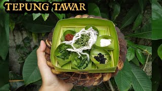 CARA MEMBUAT TEPUNG TAWAR UNTUK BANTEN