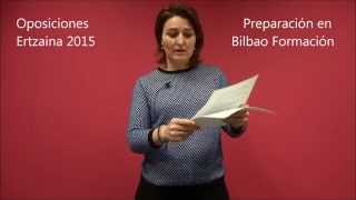 Preparacion Oposiciones Ertzaintza 2015 en Bilbao Formación