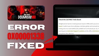 How To Fix Error Code 0x00001338(12488)n in Modern Warfare 3 - Solved!