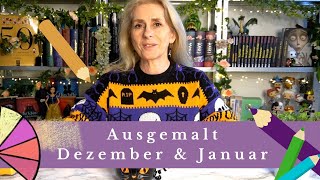 Ausgemalt Dezember & Januar | Coloring | Completed Pages | Malbücher für Erwachsene