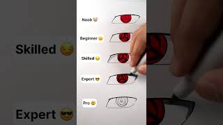 Drawing Sharingan Challenge #shorts