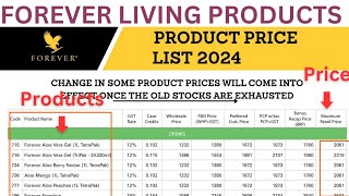 New forever products price list out | September 2024 | lastest aloevera products Price list in India