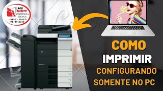 Impressão pelo bypass com configuração apenas no pc. Bypass printing with PC-only configuration.