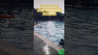 Menikmati senja di kolam renang #main #air #senja #sore #kolam #renang #boash #waterpark #bogor