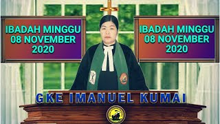 IBADAH UMUM 08 NOVEMBER 2020