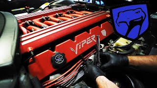 Changing Spark Plugs on a V10 Viper!