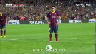 Messi Miss Penalty Supercup //Barcelona-Atletico Madrid 0-0 [HD]