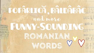 'Fofârlică', 'Bâldâbâc' and More Funny-Sounding Romanian Words