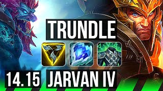 TRUNDLE vs JARVAN IV (JGL) | 8/2/10, 600+ games, Godlike | EUW Master | 14.15