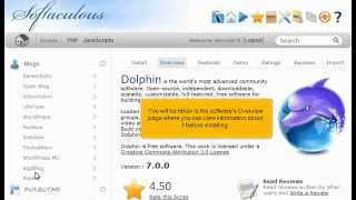 Installing Dolphin using Softaculous