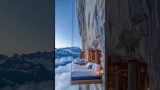 Surreal Cliffside Sleep: Hanging Beds on the Edge 🌙✨