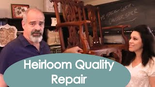 Become A Pro At Fixing Broken Wood Chair Parts! Watch A Master Woodworker In Action (part 1)