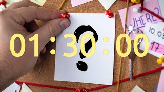 90 MINUTES DETECTIVE TIMER | ESCAPE ROOM TIMER | ESCAPE ROOM MUSIC