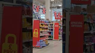 British Supermarket gearing up for King`s coronation #kingcharles  #Britain #kingcharlescoronation