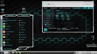 Windows 10 custom theme HUD Machine Aqua