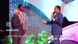 Watch Pastor Chris Oyakhilome calls his son, Prophet Uebert to proclaim the Word of God to the world