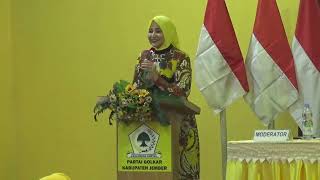 🔴LD Bag 2 : dr. Hj. Faida MMR. Bacabup Jember Datangi DPD Golkar Jember