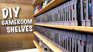 Build Your Own Game Room Video Game Shelves!