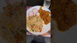 Today's Dinner Special Fried Rice with Chicken Do-pyaza || #chicken